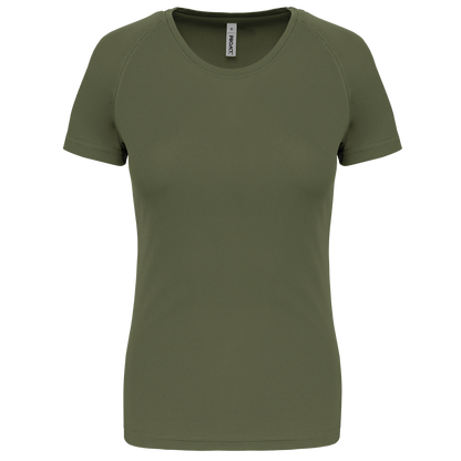 T-shirt de sport femme Proact PA439 en coloris Olive - Personnalisation express 1h