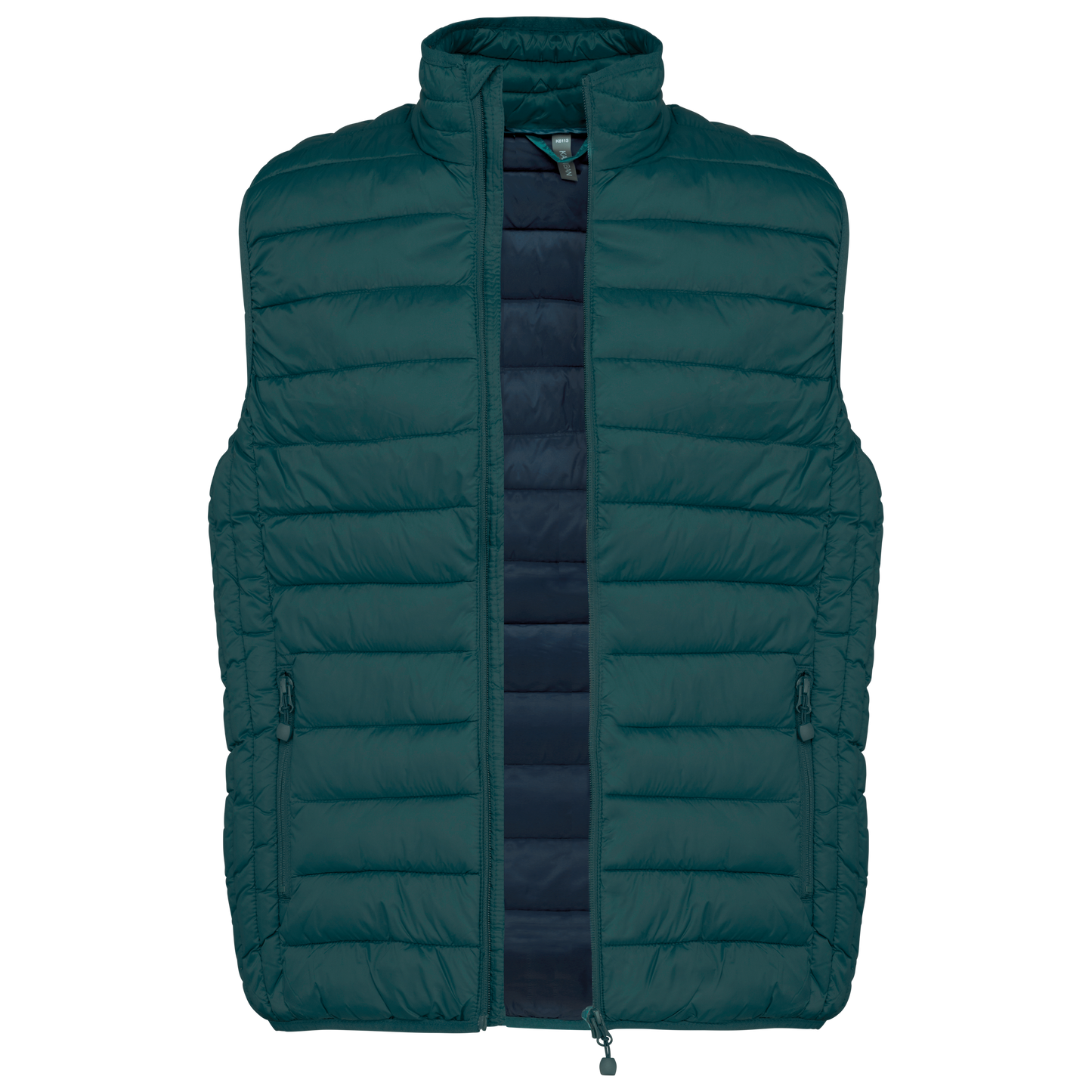Bodywarmer Kariban K6113 vue de face coloris Mineral Green