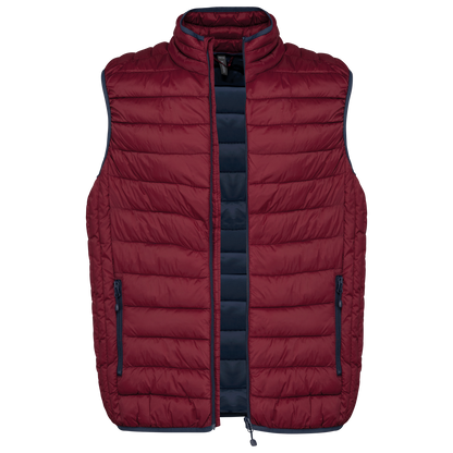 Bodywarmer sans manches K6113 vue de face coloris Wine