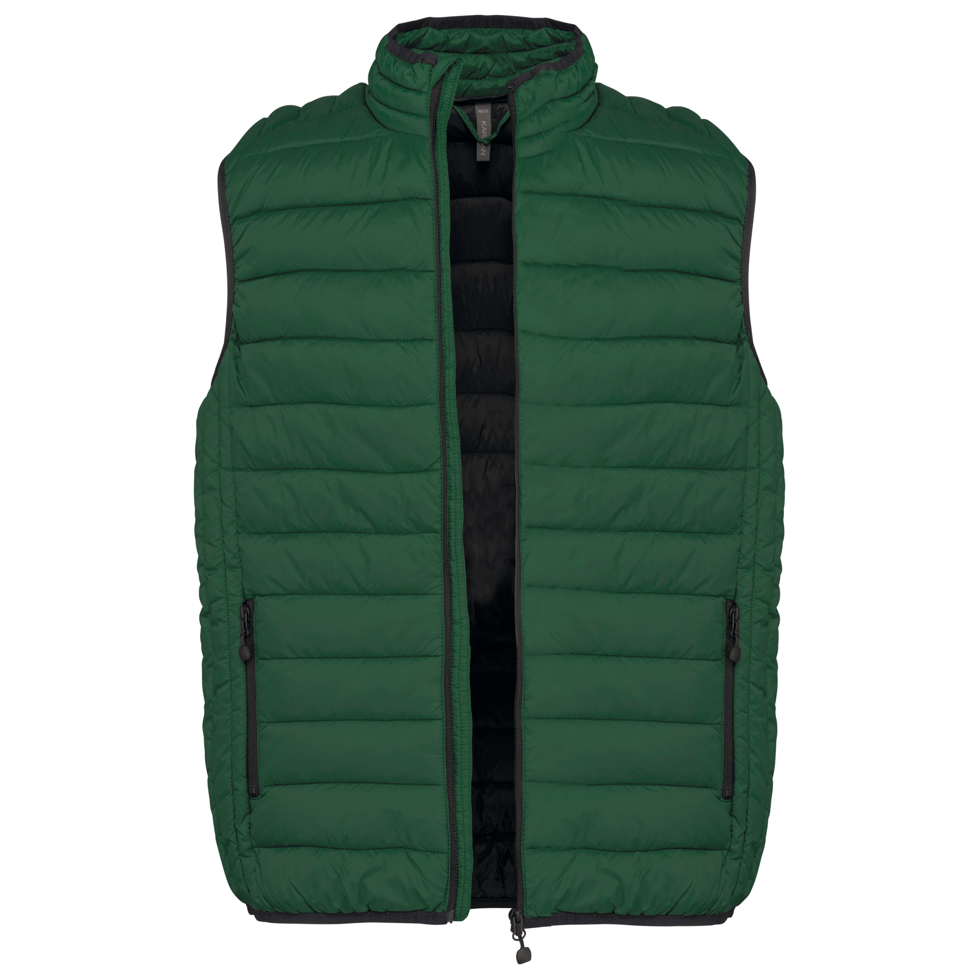 Doudoune sans manches K6113 vue de face coloris Forest Green