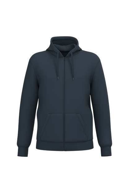 Sweat zippé capuche bleu marine Kariban K4042 recyclé personnalisation express COCO PYLA
