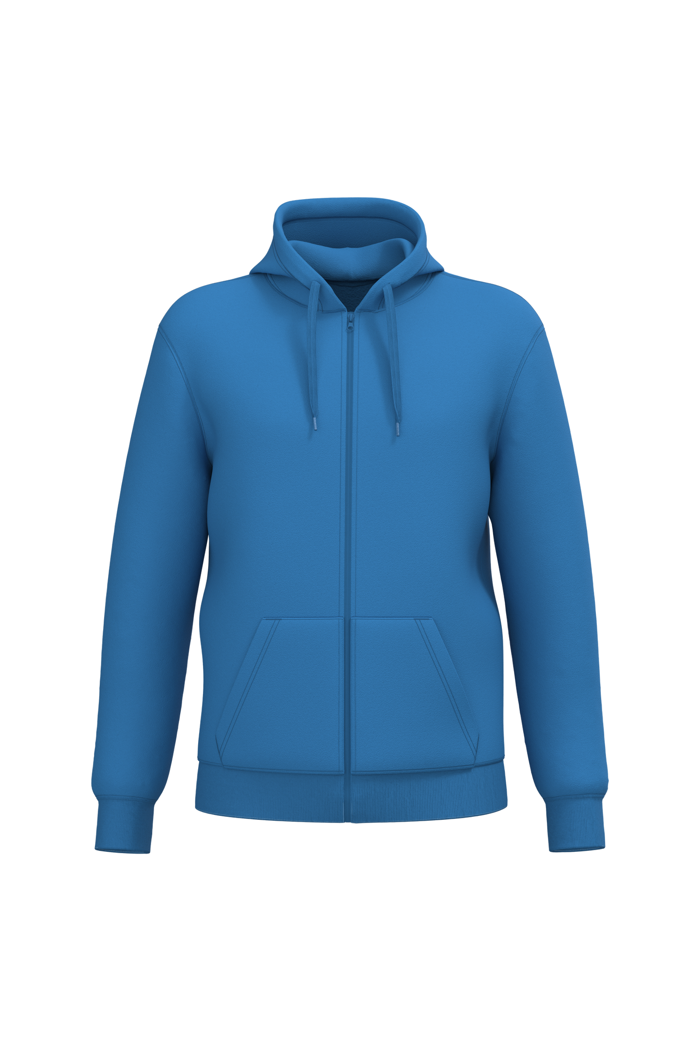 Sweat zippé capuche bleu royal Kariban K4042 recyclé personnalisation express COCO PYLA