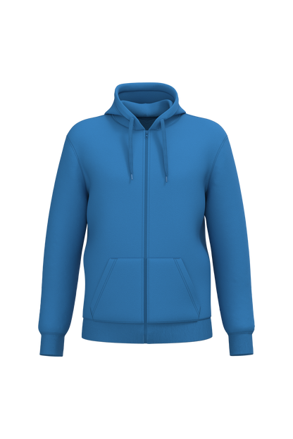 Sweat zippé capuche bleu royal Kariban K4042 recyclé personnalisation express COCO PYLA