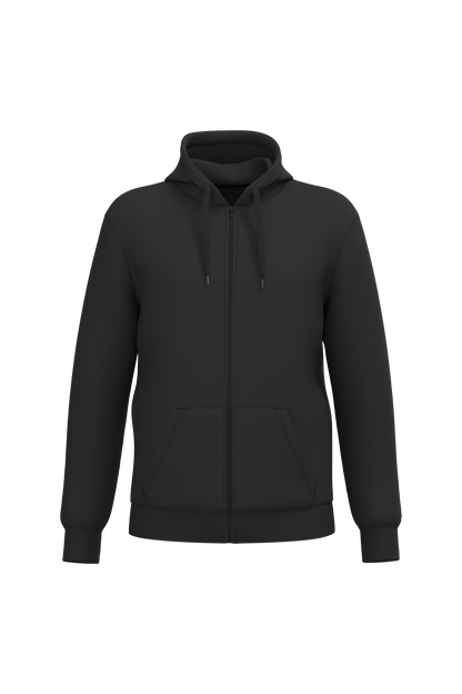 Sweat zippé capuche noir Kariban K4042 recyclé personnalisation express 1h Biscarrosse
