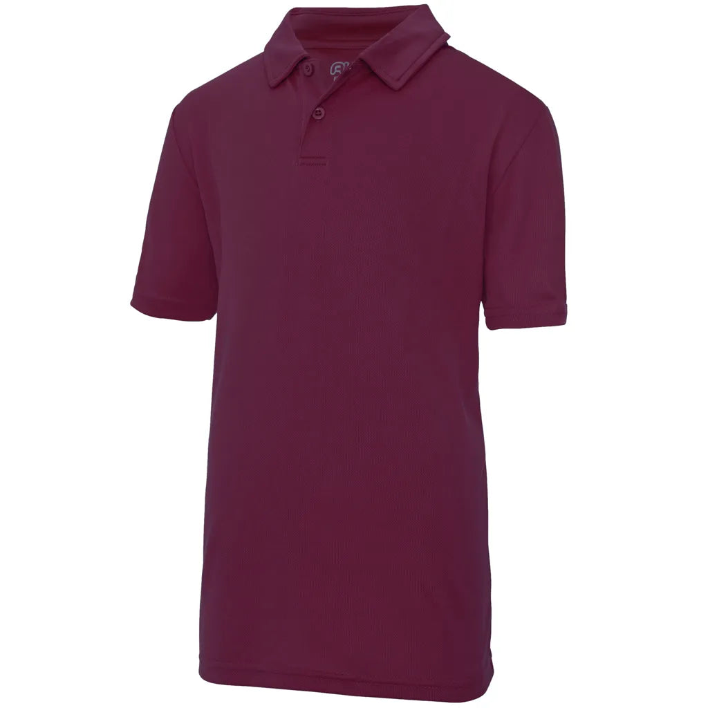 Polo enfant technique bordeaux AWDis JC040J Quick Dry UPF30 personnalisation express 1h Biscarrosse Plage
