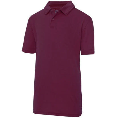 Polo enfant technique bordeaux AWDis JC040J Quick Dry UPF30 personnalisation express 1h Biscarrosse Plage
