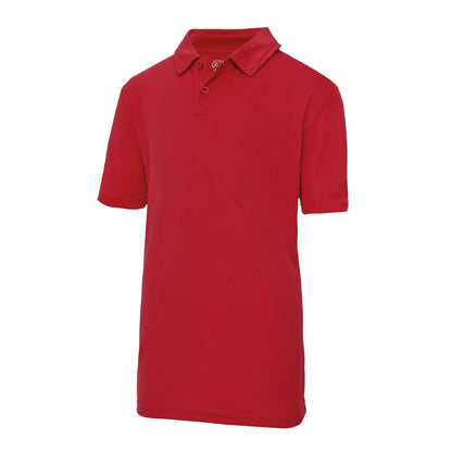Polo enfant technique rouge AWDis JC040J Quick Dry UPF30 personnalisation express 1h Biscarrosse Plage
