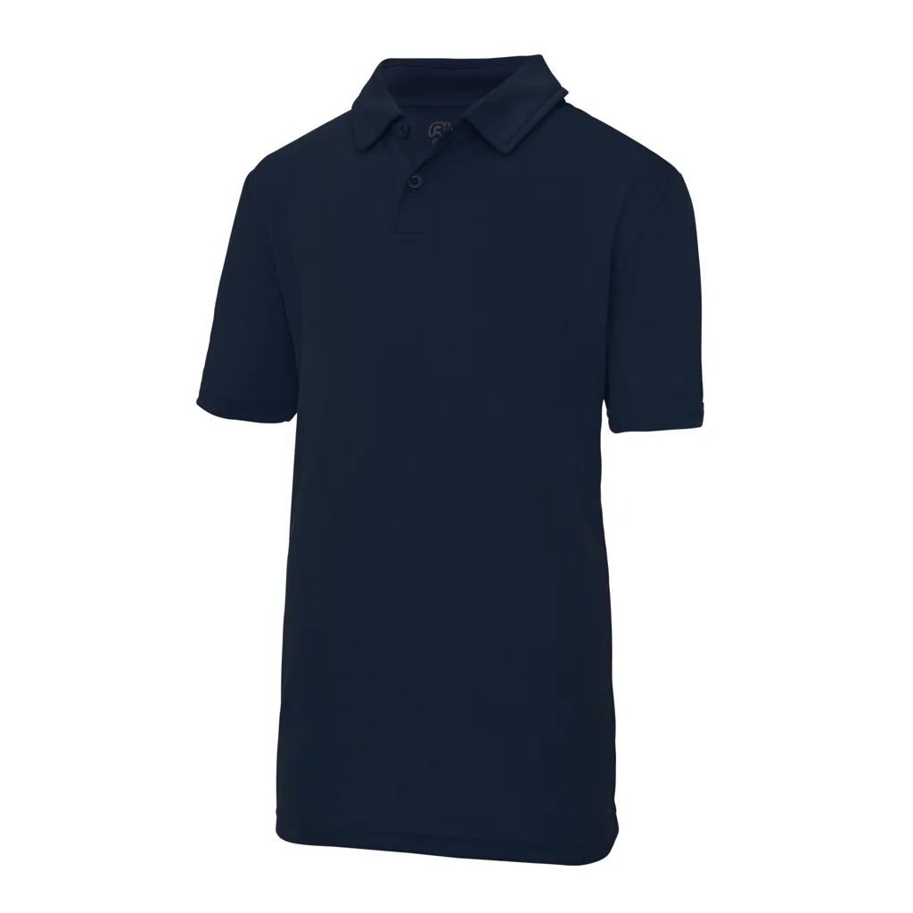 Polo enfant technique marine AWDis JC040J Quick Dry UPF30 personnalisation express 1h Biscarrosse Plage
