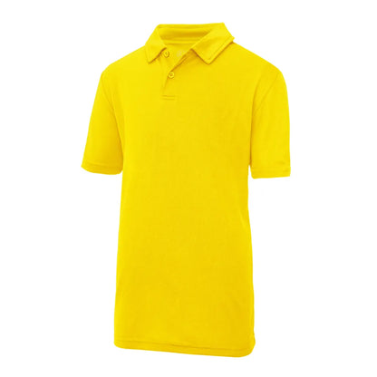 Polo enfant technique jaune AWDis JC040J Quick Dry UPF30 personnalisation express 1h Biscarrosse Plage

