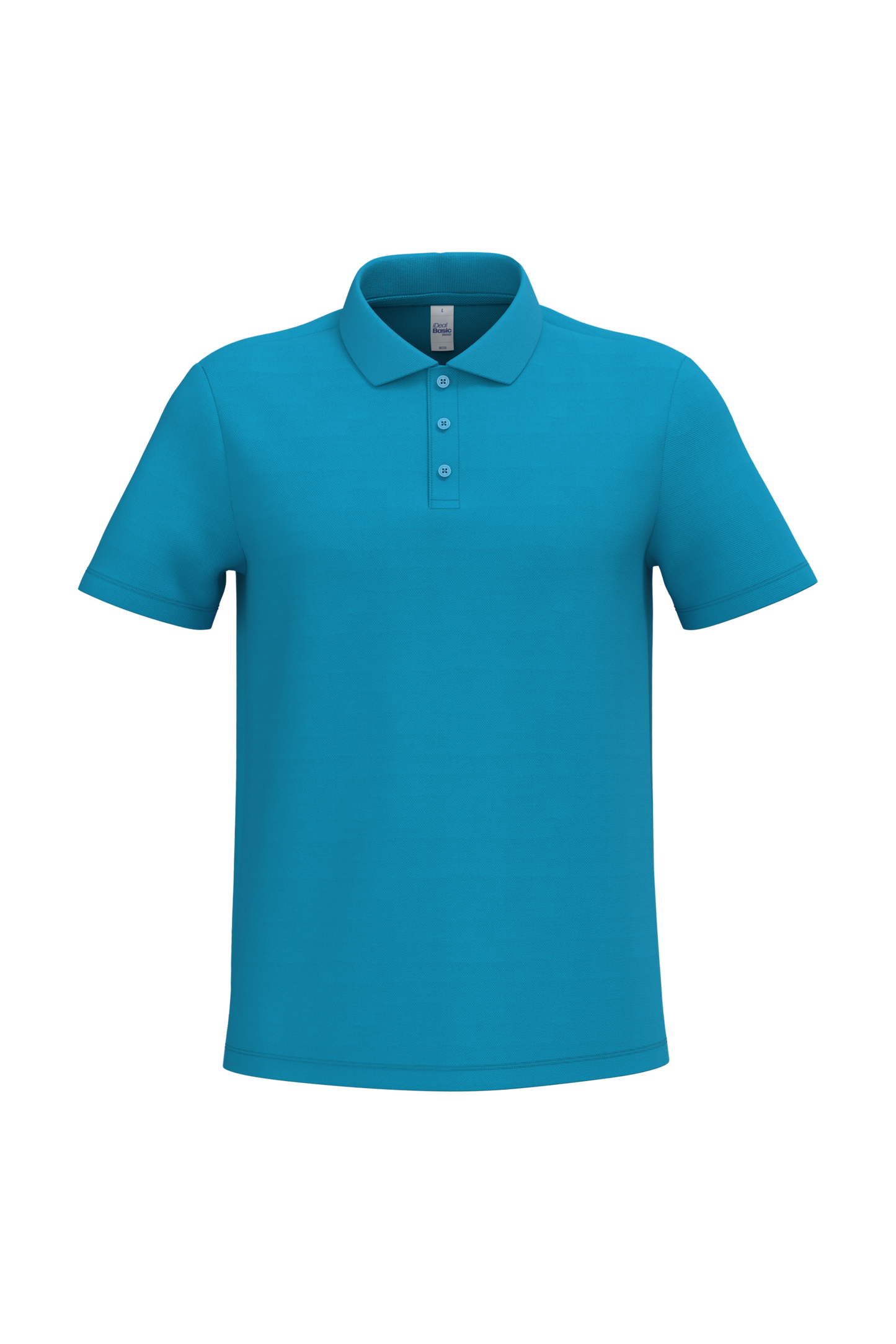 Polo piqué homme IB220 coloris Ideal Atoll Blue - 100% coton 200g/m² - Personnalisation express 1h