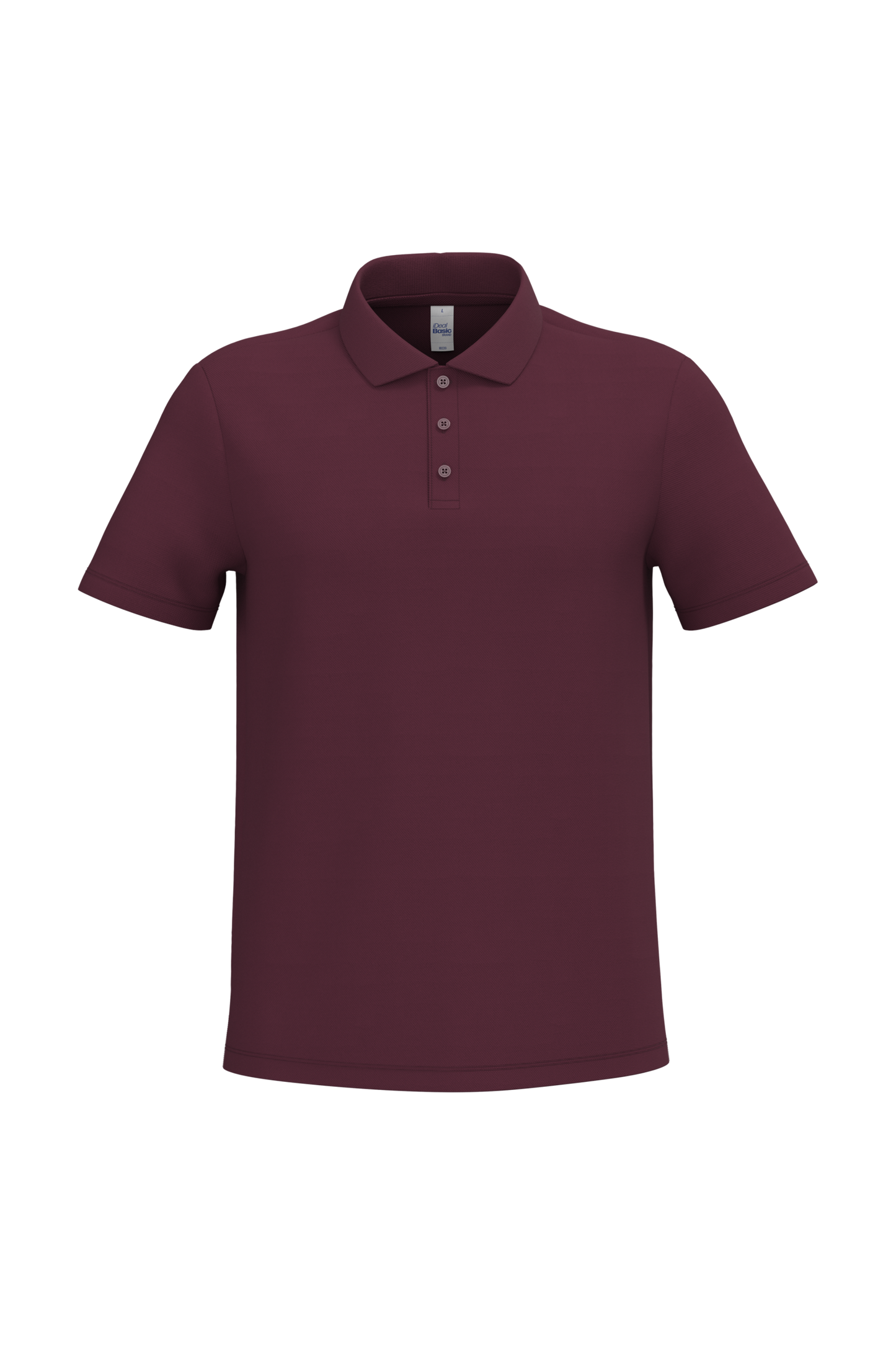 Polo piqué homme IB220 coloris Ideal Burgundy - 100% coton 200g/m² - Personnalisation express 1h