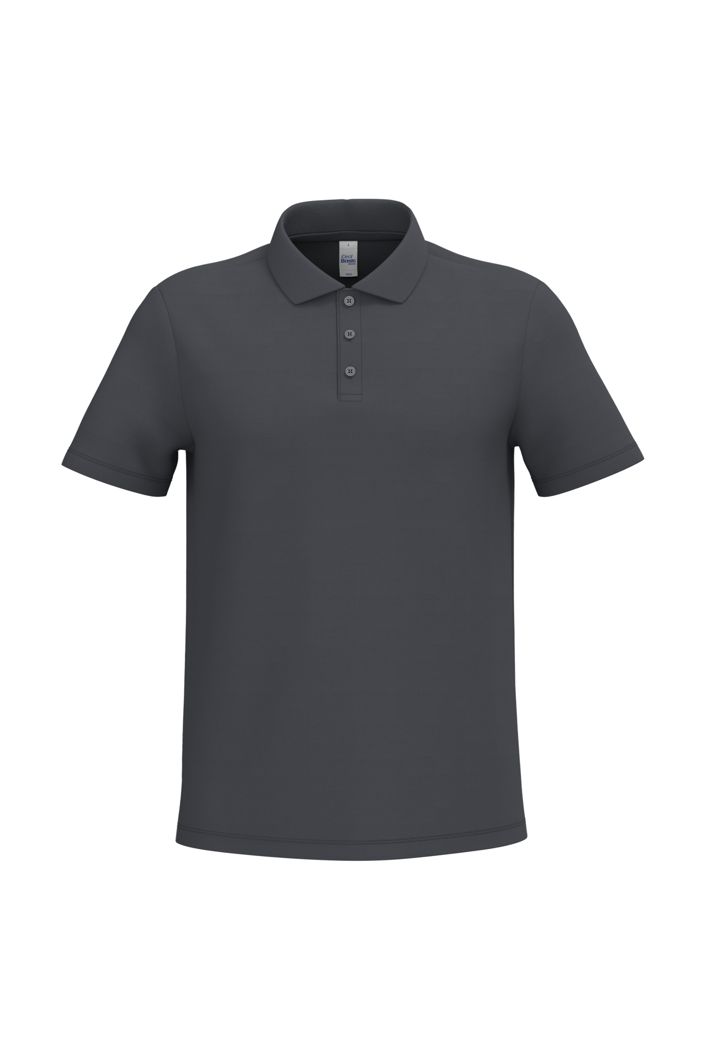 Polo piqué homme IB220 coloris Ideal Dark Grey - 100% coton 200g/m² - Personnalisation express 1h