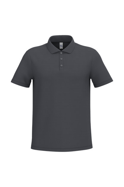 Polo piqué homme IB220 coloris Ideal Dark Grey - 100% coton 200g/m² - Personnalisation express 1h
