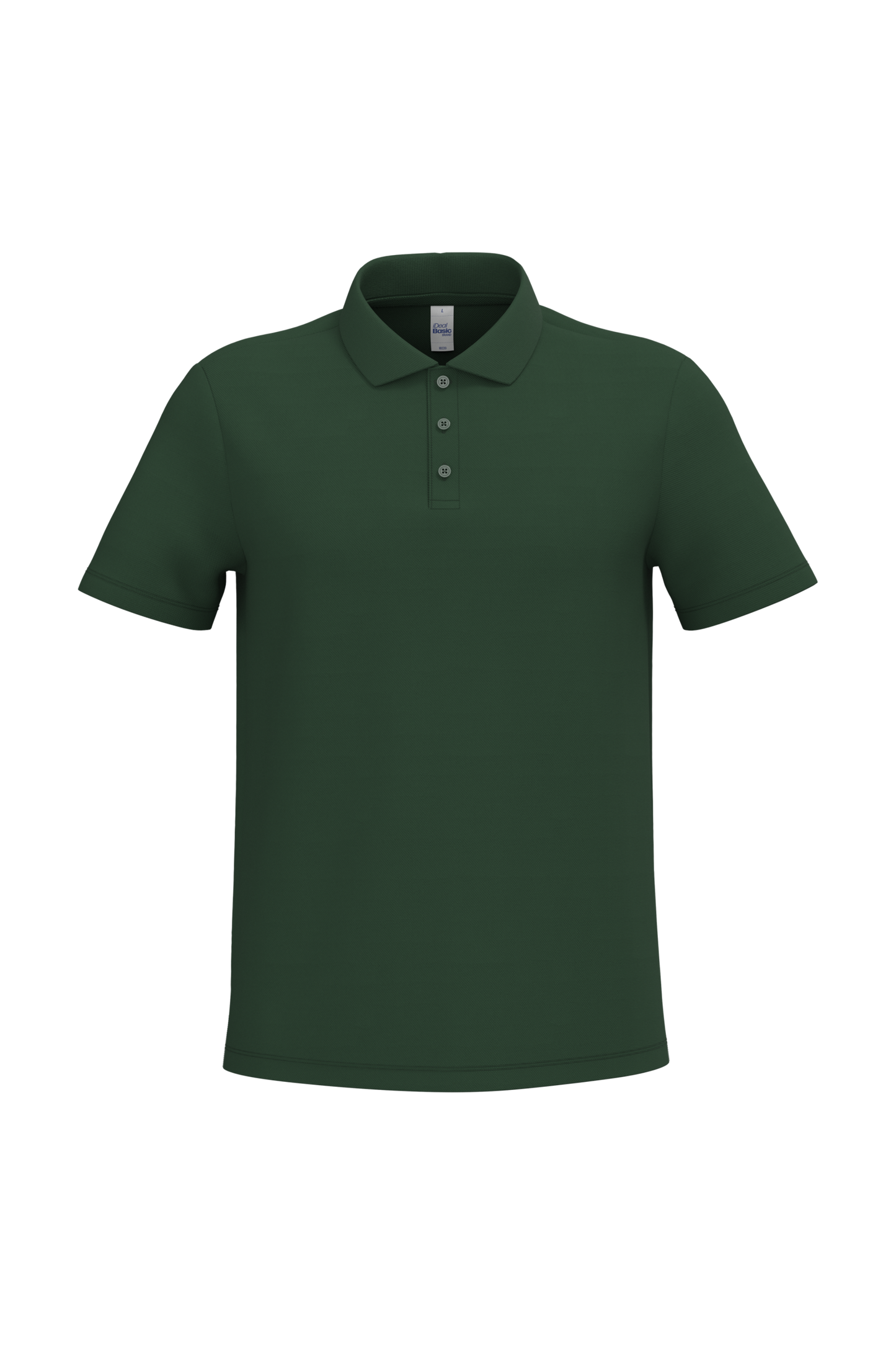 Polo piqué homme IB220 coloris Ideal Forest Green - 100% coton 200g/m² - Personnalisation express 1h