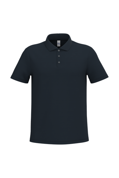 Polo piqué homme IB220 coloris Ideal Navy - 100% coton 200g/m² - Personnalisation express 1h