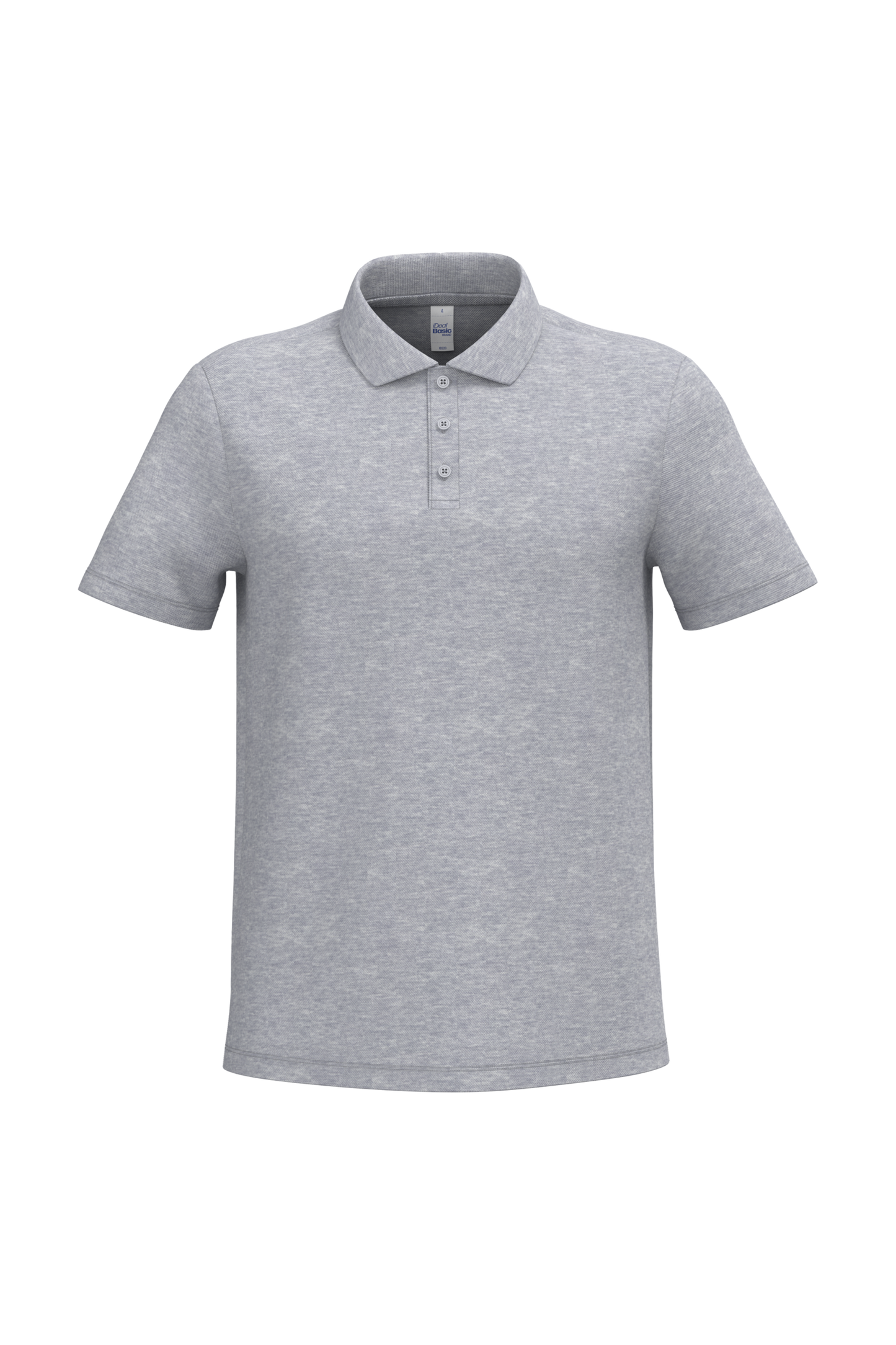 Polo piqué homme IB220 coloris Ideal Oxford Grey - 90% coton 10% viscose 200g/m² - Personnalisation express 1h