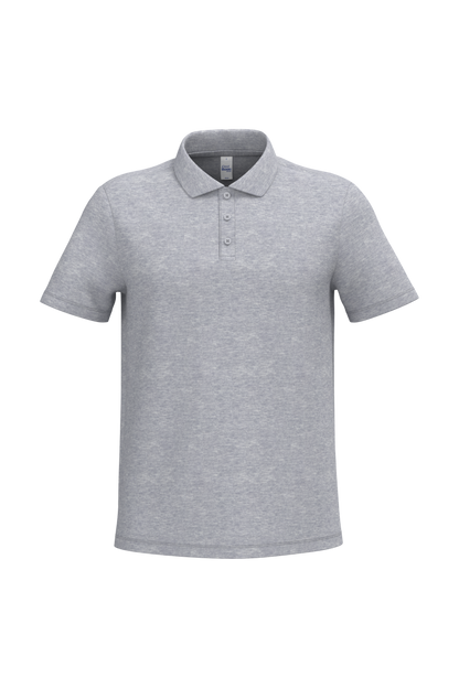 Polo piqué homme IB220 coloris Ideal Oxford Grey - 90% coton 10% viscose 200g/m² - Personnalisation express 1h