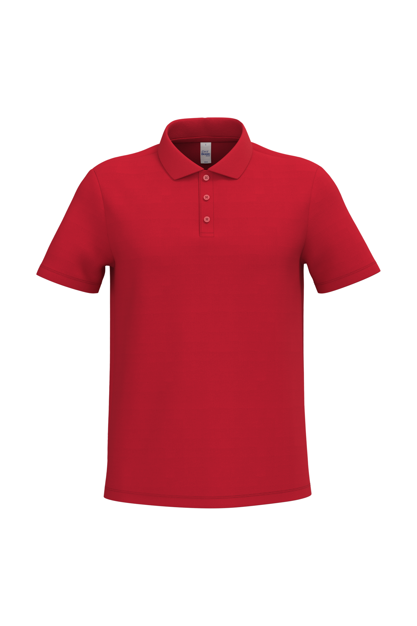 Polo piqué homme IB220 coloris Ideal Red - 100% coton 200g/m² - Personnalisation express 1h