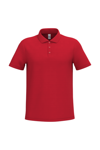 Polo piqué homme IB220 coloris Ideal Red - 100% coton 200g/m² - Personnalisation express 1h