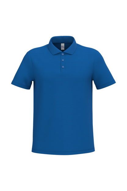 Polo piqué homme IB220 coloris Ideal Royal Blue - 100% coton 200g/m² - Personnalisation express 1h