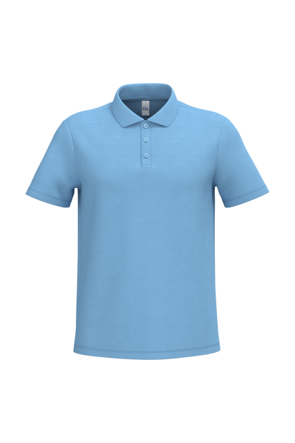 Polo piqué homme IB220 coloris Ideal Sky Blue - 100% coton 200g/m² - Personnalisation express 1h