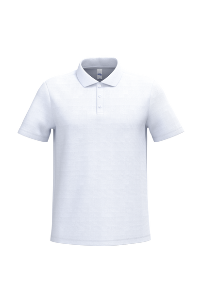 Polo piqué homme IB220 coloris Ideal White - 100% coton 200g/m² - Personnalisation express 1h