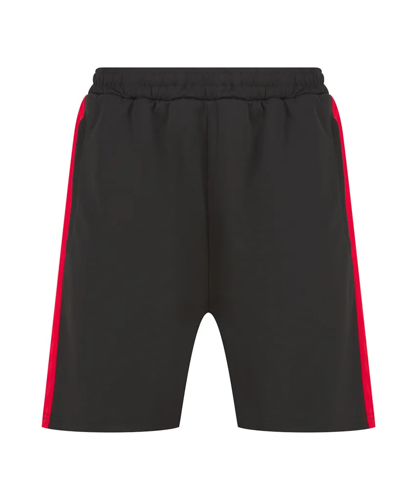 Short sport Finden Hales LV886 Black Red - 100% polyester 250gsm - Personnalisation express