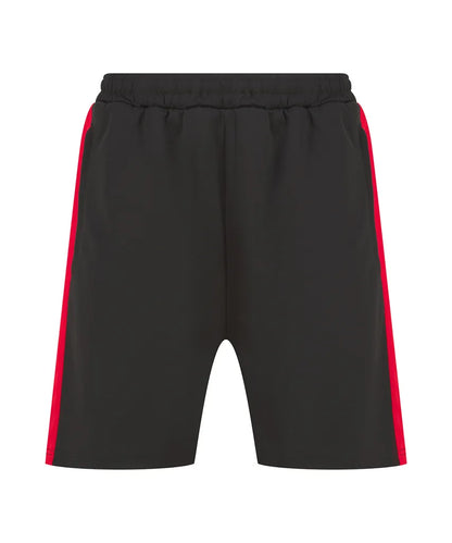 Short sport Finden Hales LV886 Black Red - 100% polyester 250gsm - Personnalisation express