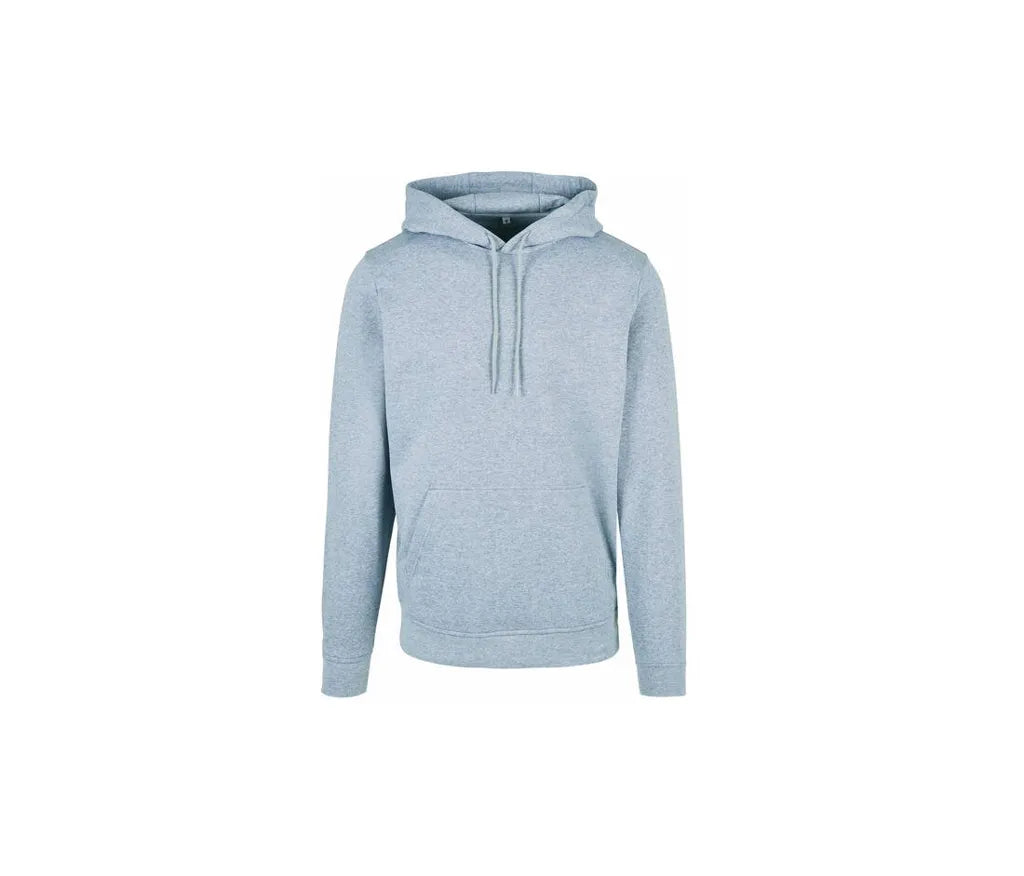 Sweat capuche gris chiné BYBB001 Build Your Brand personnalisation express COCO PYLA
