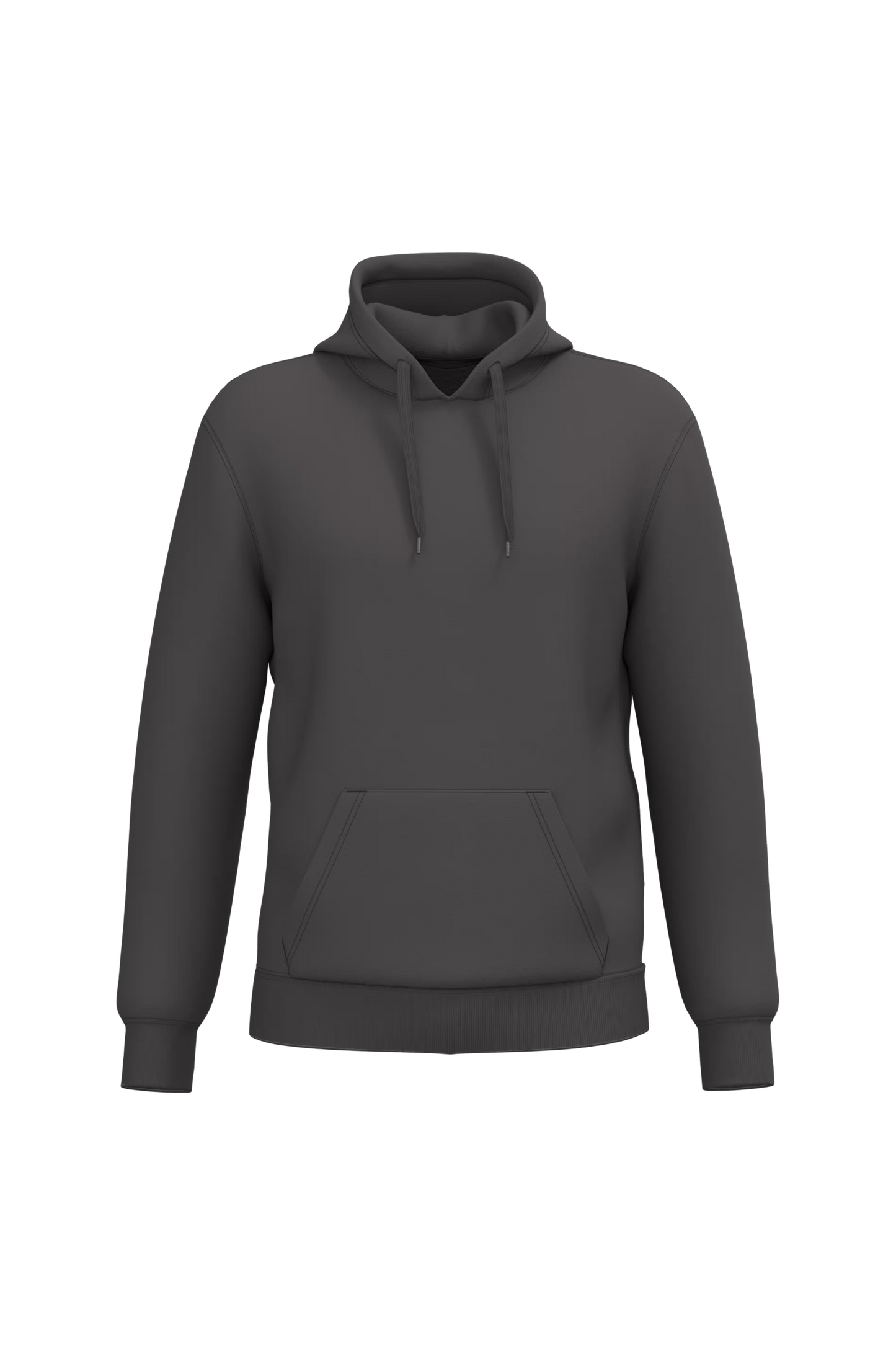 Sweat à capuche recyclé K4041 KARIBAN gris foncé - 280g/m²