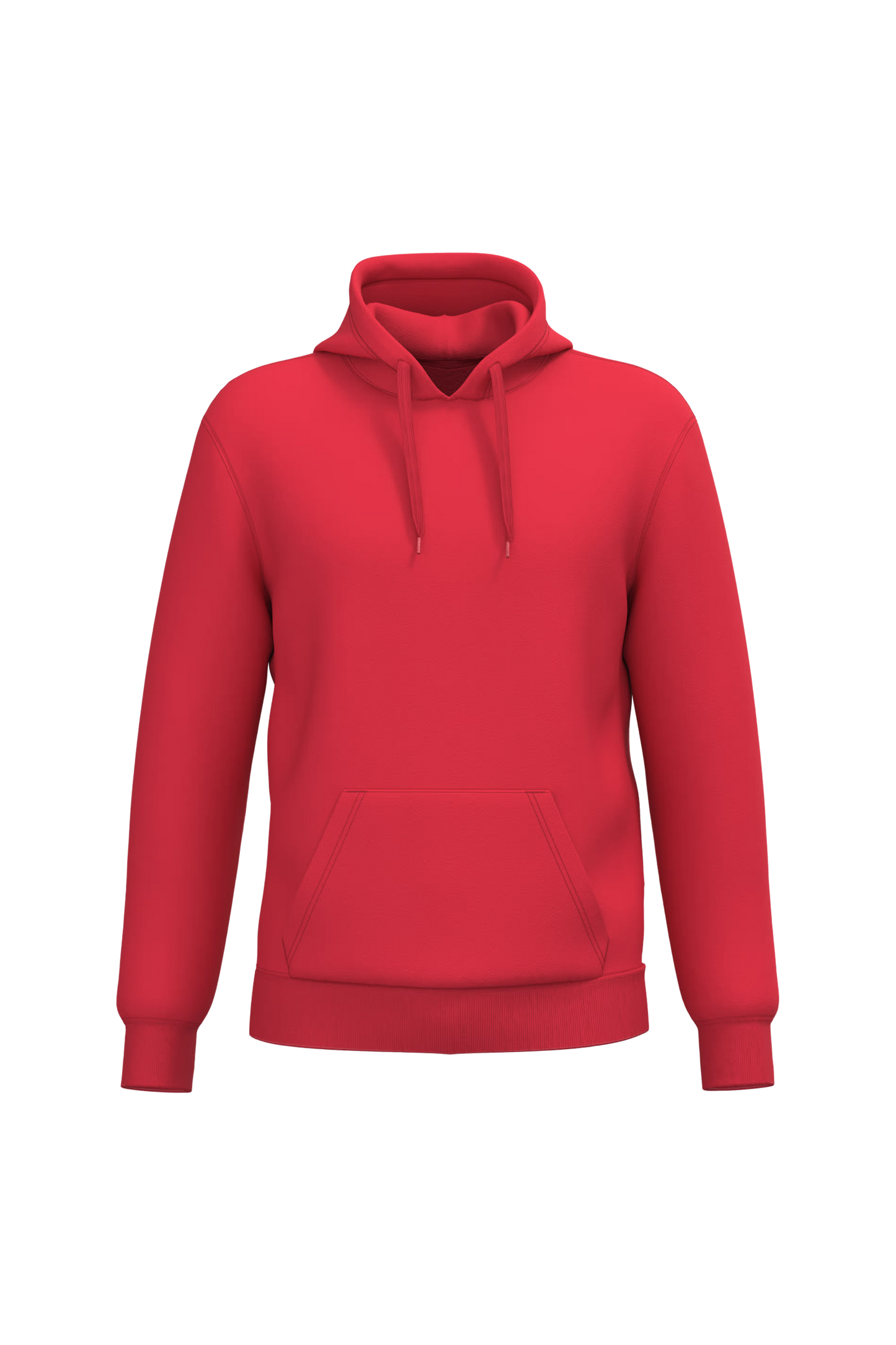 Sweat à capuche recyclé K4041 KARIBAN rouge - 280g/m²