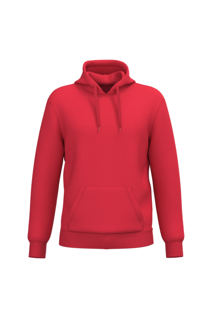 Sweat à capuche recyclé K4041 KARIBAN rouge - 280g/m²