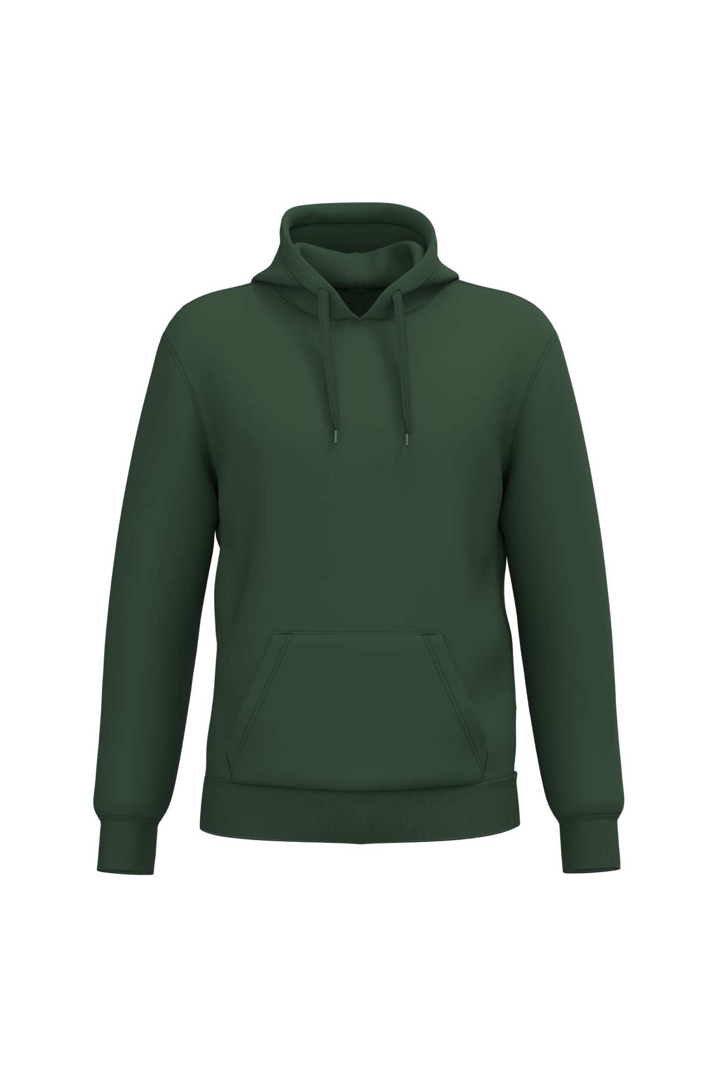 Sweat à capuche recyclé K4041 KARIBAN vert forêt - 280g/m²