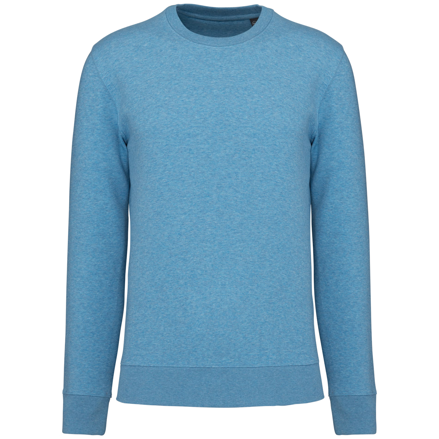 Sweat col rond K4025 KARIBAN bruyère bleu - Coton bio 280g/m²