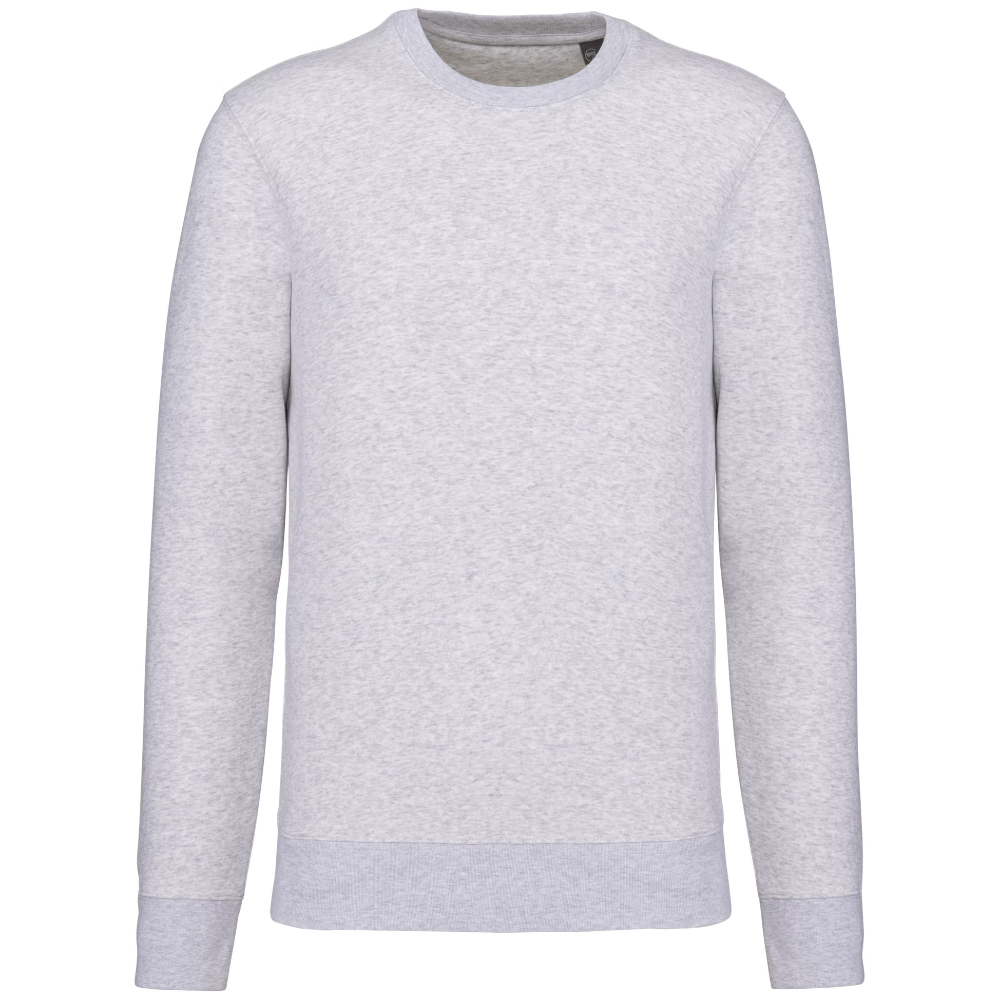 Sweat col rond K4025 KARIBAN cendré - Coton bio 280g/m²