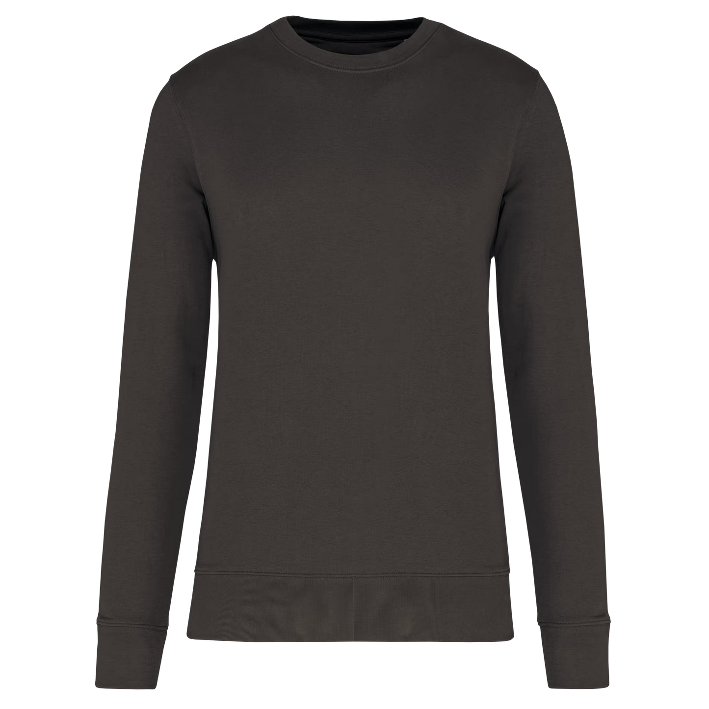 Sweat col rond K4025 KARIBAN gris foncé - Coton bio 280g/m²