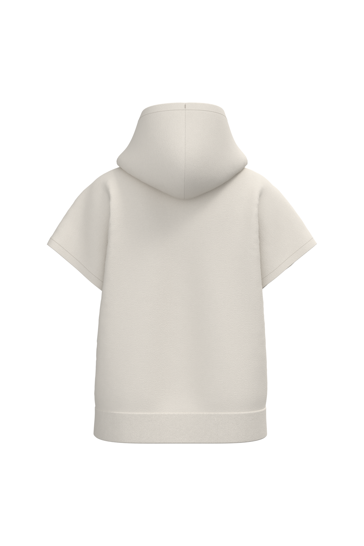 Sweat-shirt NS446 Native Spirit Ivory écru - Vue dos - Capuche oversize femme