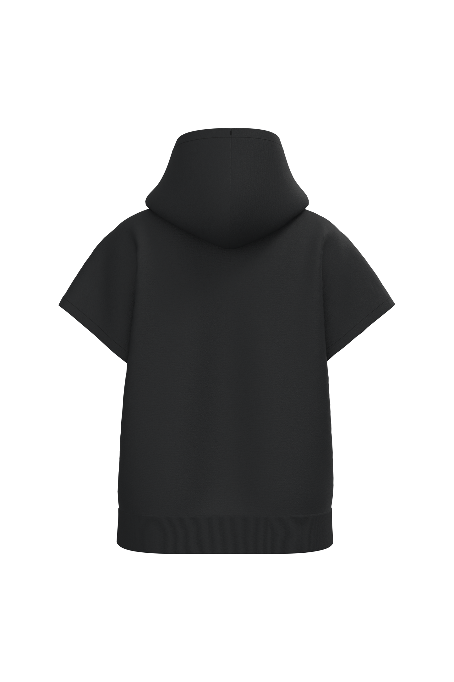 Sweat-shirt NS446 Native Spirit noir Black - Vue dos - Coupe oversize sans manches femme