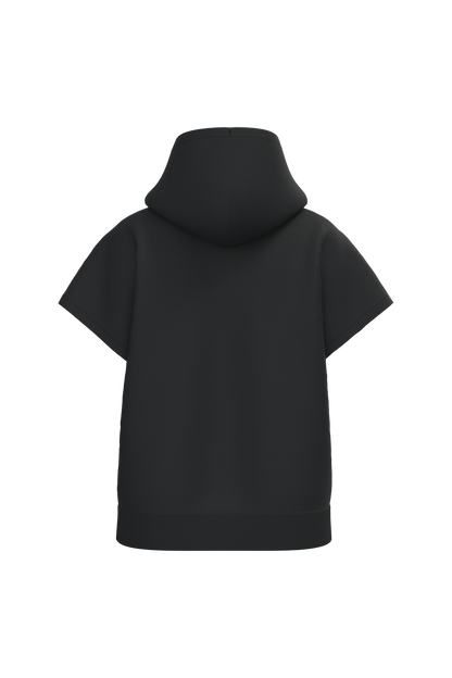 Sweat-shirt NS446 Native Spirit noir Black - Vue dos - Coupe oversize sans manches femme