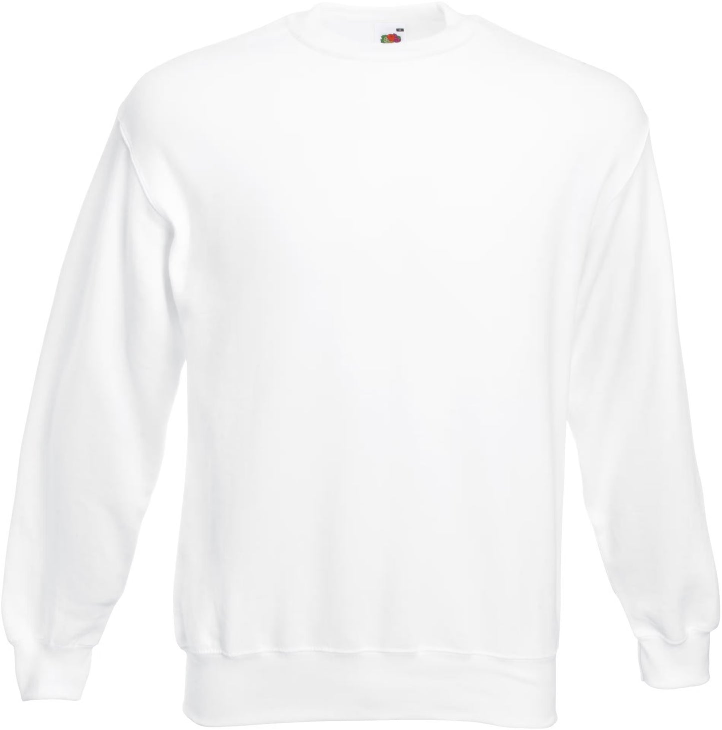 Sweat-shirt col rond Classic SC163 Fruit of the Loom blanc - Coton bio 280g/m²