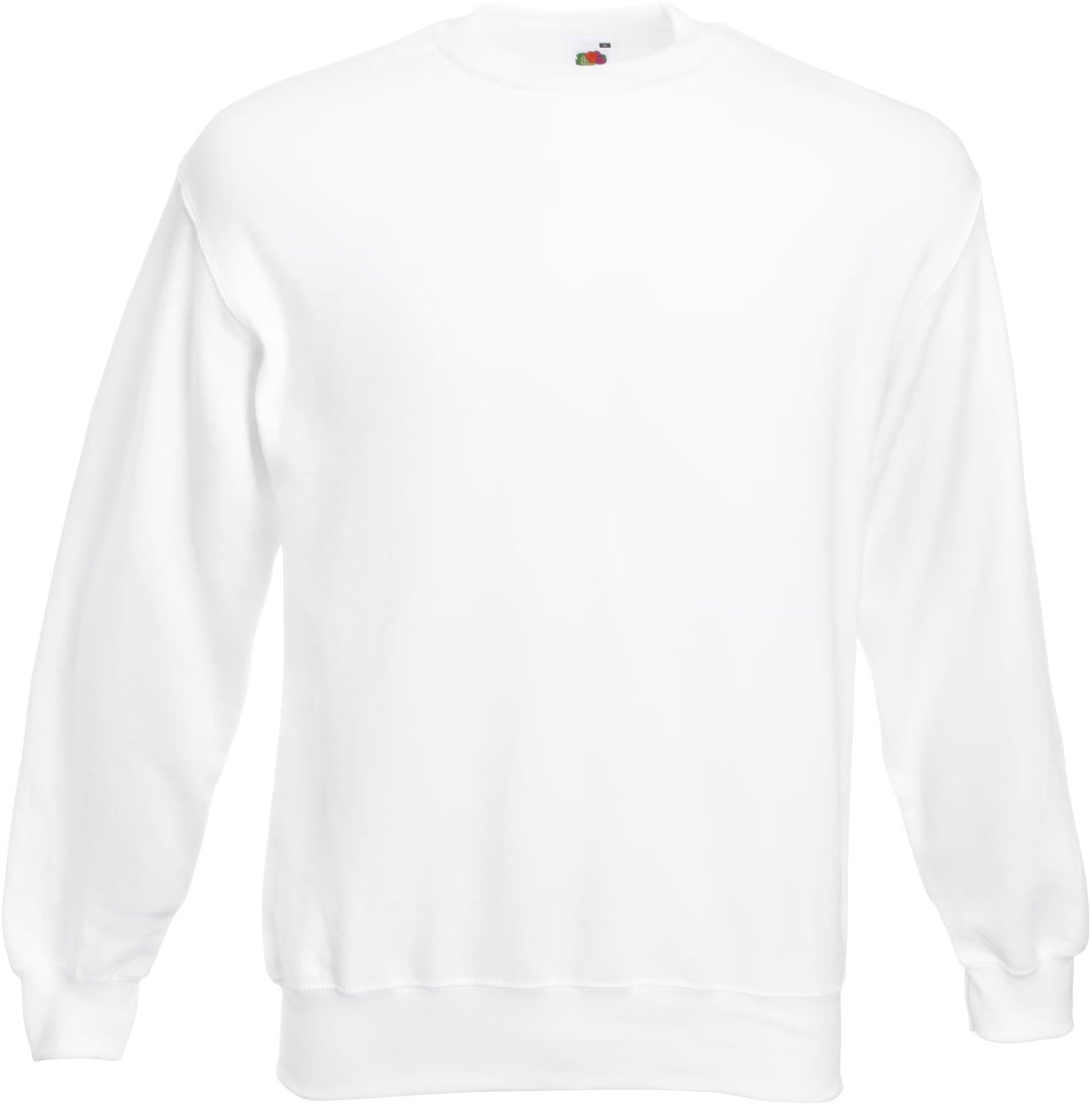 Sweat-shirt col rond Classic SC163 Fruit of the Loom blanc - Coton bio 280g/m²
