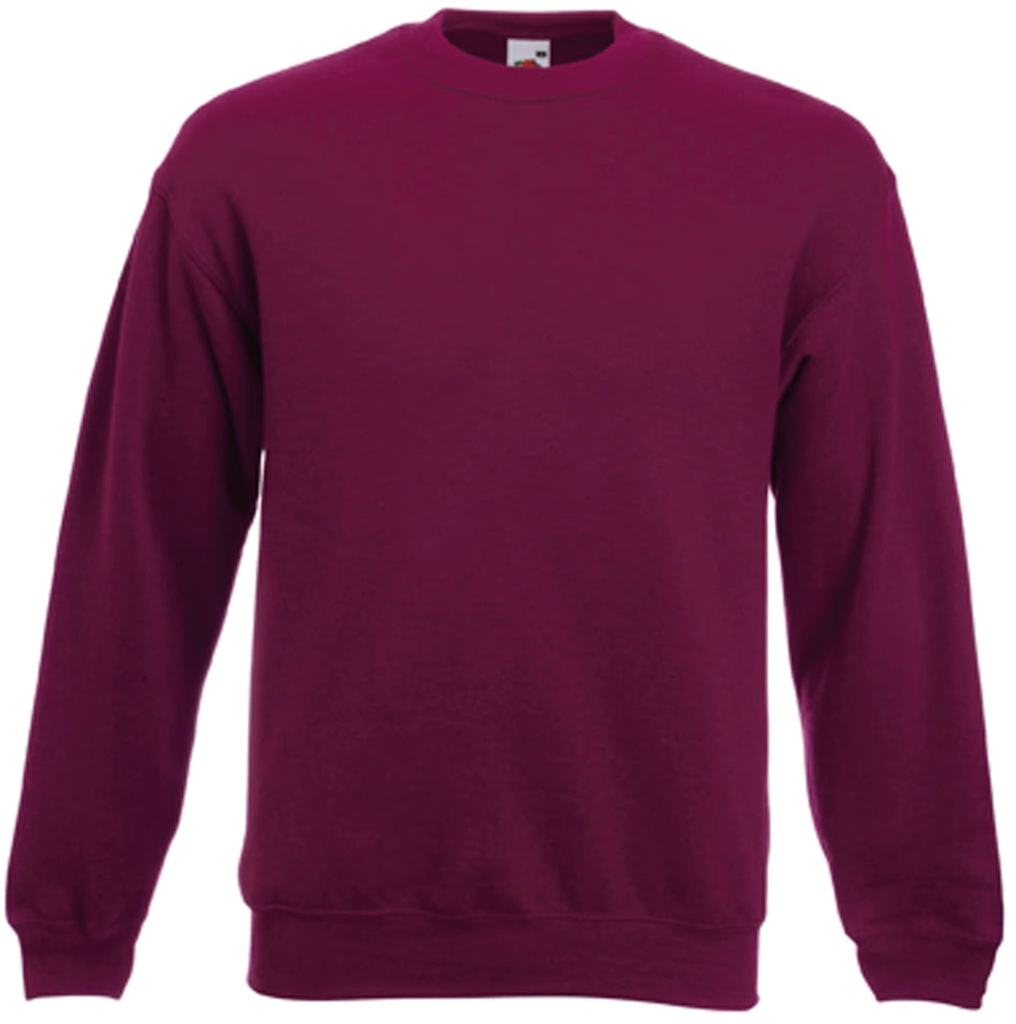Sweat-shirt col rond Classic SC163 Fruit of the Loom bourgogne - Coton bio 280g/m²