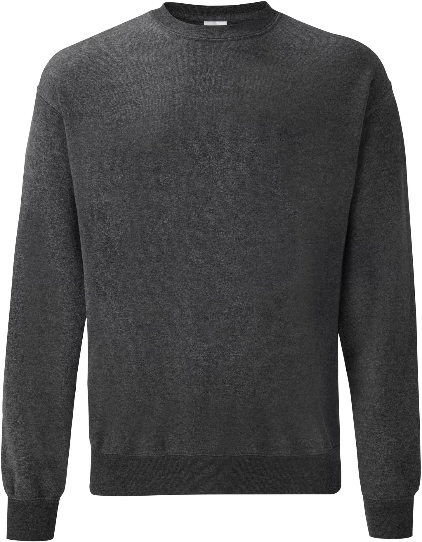 Sweat-shirt col rond Classic SC163 Fruit of the Loom gris chiné foncé - Coton bio 280g/m²