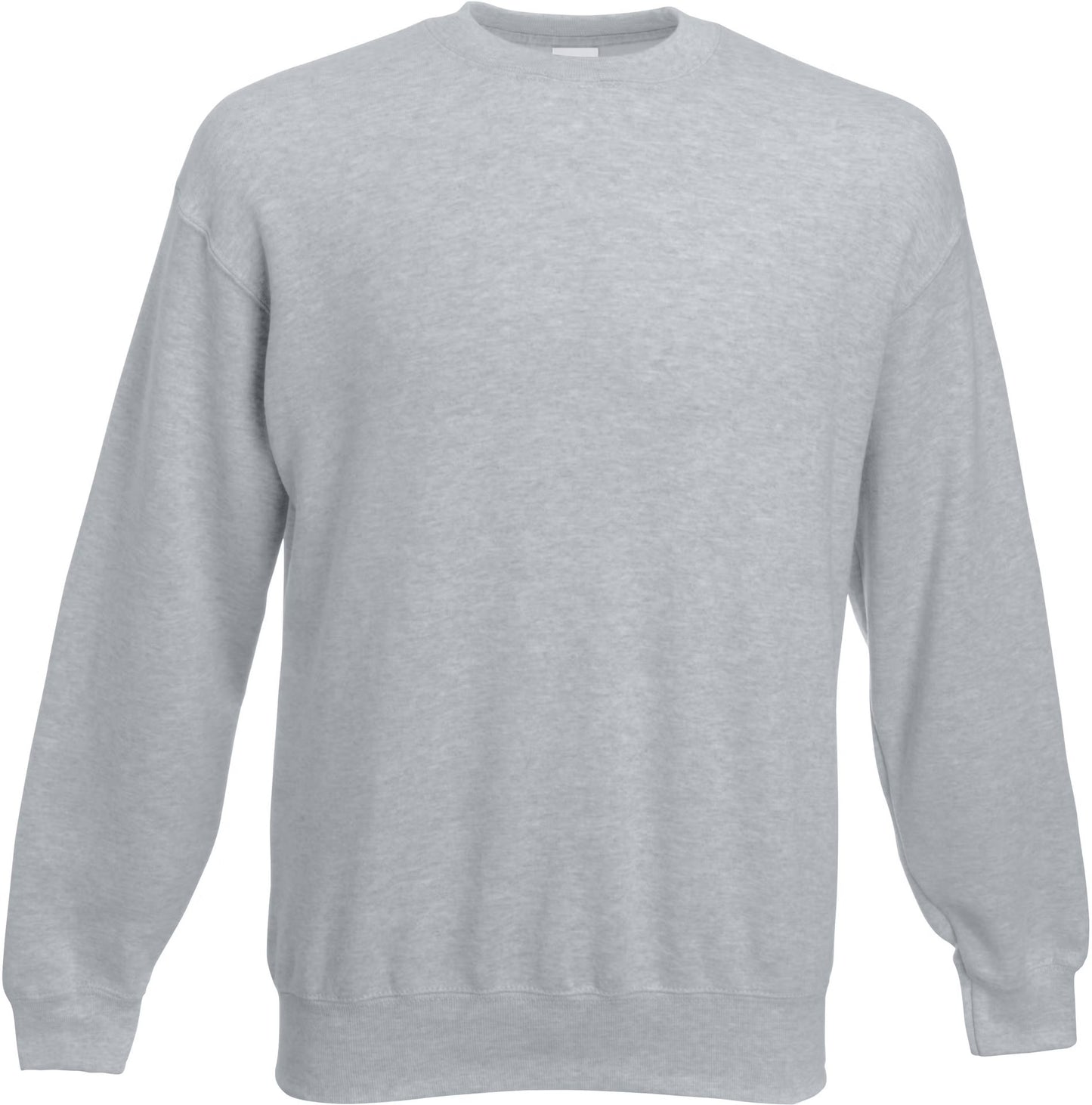 Sweat-shirt col rond Classic SC163 Fruit of the Loom gris chiné - Coton bio 280g/m²