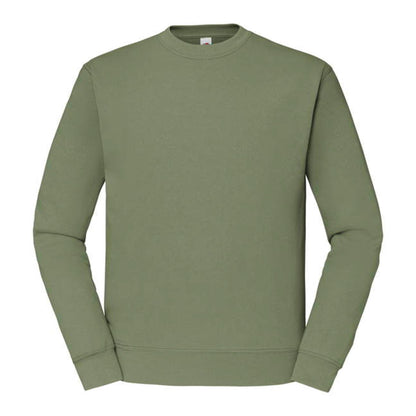 Sweat-shirt col rond Classic SC163 Fruit of the Loom olive classique - Coton bio 280g/m²