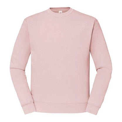 Sweat-shirt col rond Classic SC163 Fruit of the Loom rose poudrée - Coton bio 280g/m²