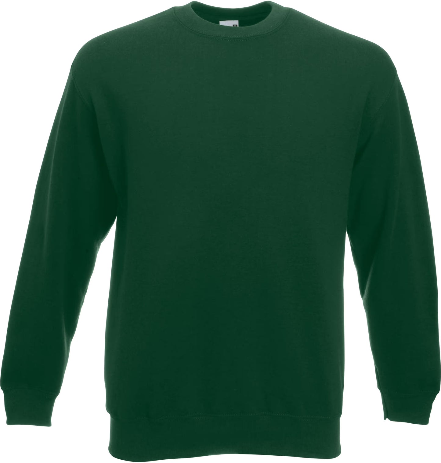 Sweat-shirt col rond Classic SC163 Fruit of the Loom vert bouteille - Coton bio 280g/m²