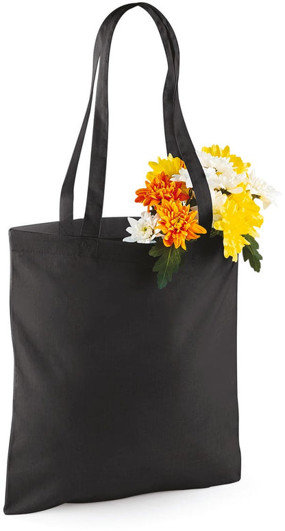 Tote bag W101 Westford Mill noir personnalisable - COCO PYLA Biscarrosse Plage