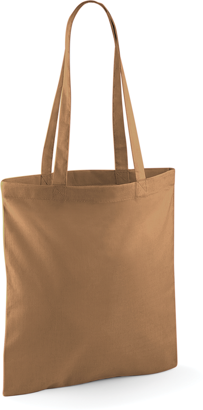 Tote bag W101 Westford Mill caramel personnalisable - COCO PYLA Biscarrosse Plage