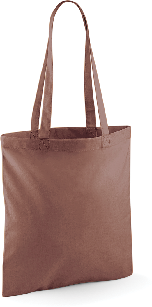 Tote bag W101 Westford Mill marron personnalisable - COCO PYLA Biscarrosse Plage